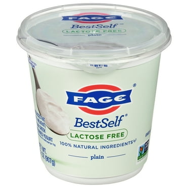 FAGE BestSelf All Natural Reduced Fat Plain Lactose Free Greek Strained Yogurt 32oz