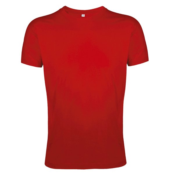 SOLS - Camiseta entallada/ajustada de manga corta para hombre - Modelo Regent Slim fit (Rojo)