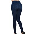 thumbnail image 2 of Dyegold Jeggings for Women High Waisted Stretchy Denim Print Leggings Plus Size Jean Work Jeggings Tights Slimming Pant Capri, 2 of 8