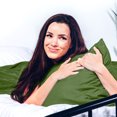 thumbnail image 5 of Cosy House Collection Ultra Soft Luxury King Size Pillow Cases - Sage Green Pillowcase Set of 2 - Cooling & Breathable, 5 of 6