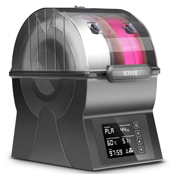 Sovol Filament Dryer, SH02 Dry Box Filament Sealed Storage Box 3D Printer Spool Holder with PTC Heater, Filament Dehydrator with Touch Screen, One Ke