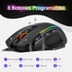 thumbnail image 2 of Ratón Mouse para Juegos con Cable hasta 8000 DPI 8 Botones Programables 5 Niveles de DPI Ajustables Ratón Ergonómico RGB para Computadora Ratón T16 Black Ratón T16 Black, 2 of 7
