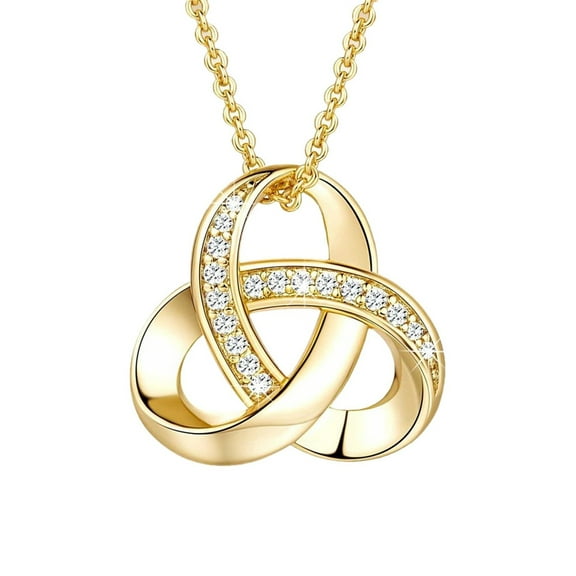 KDSJSXW Gold Necklaces for Women 2024 Unlimited Diamond Pendant Necklace Sterling Silver Necklace for Women Gold Choker Necklaces for Woman Prom Jewelry(Gold,One Size)