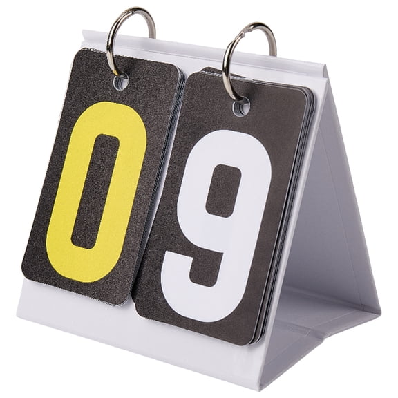 Flip Scoreboard Small Scoreboard Score Keeper Table Top Scoreboard Flipper with Detachable Numbers