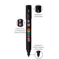 thumbnail image 2 of uni® POSCA PC-5M Water-Based Paint Markers, Reversible Medium Tip (1.8-2.5mm), Assorted Colors, 8 Pack, 2 of 9