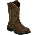 thumbnail image 2 of Justin Women's Inji Western Boot Round Toe Distressed Brown 7 1/2 M  US, 2 of 5