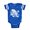 Royal Blue, variant on CafePress - Gothic Skull Initial X - Cute Infant Baby Football Bodysuit