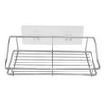 thumbnail image 2 of 1 Pice Serviteurs De Douche Panier Tagre Organisateur De Salle De Bain Cuisine Spice Rack Acier Inoxydable - Sans Perage, 2 of 5