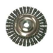 Anchor Stringer Bead Wheel Brush 6in Diameter Stainless Steel .02in Wire 6S58S
