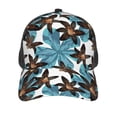 thumbnail image 3 of Lsque Lilies Flowers Printed Trucker Hat - Baseball Cap for Men Women - Breathable Mesh Side, Adjustable Fit - for Casual Wear, 3 of 7