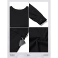 thumbnail image 4 of SLADYGLO Womens Solid Color Romper V Neck Long Sleeve Tie Waist Wide Leg Pants Jumpsuit With Pockets, 4 of 4