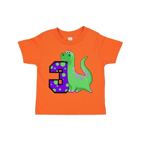 

Inktastic Dinosaur 3rd Birthday Gift Toddler Boy or Toddler Girl T-Shirt