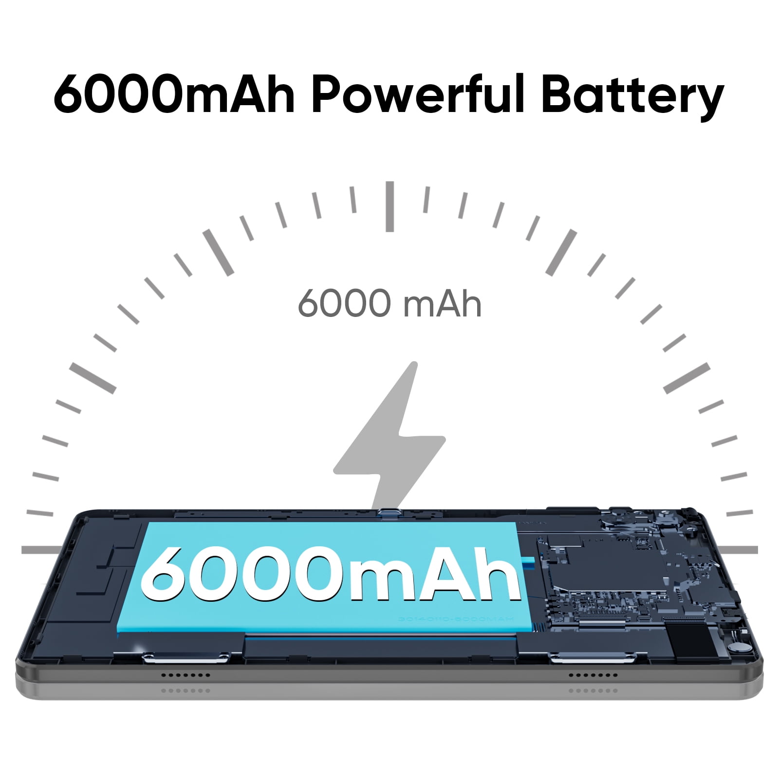 Tablet 10 inch Android 14 Tablets, 6GB RAM 64GB ROM 1TB Expand, Quad-Core Processor, 1280x800 LCD Touch Screen, WiFi 5, Dual Camera, BT5.0, 6000mAh Battery