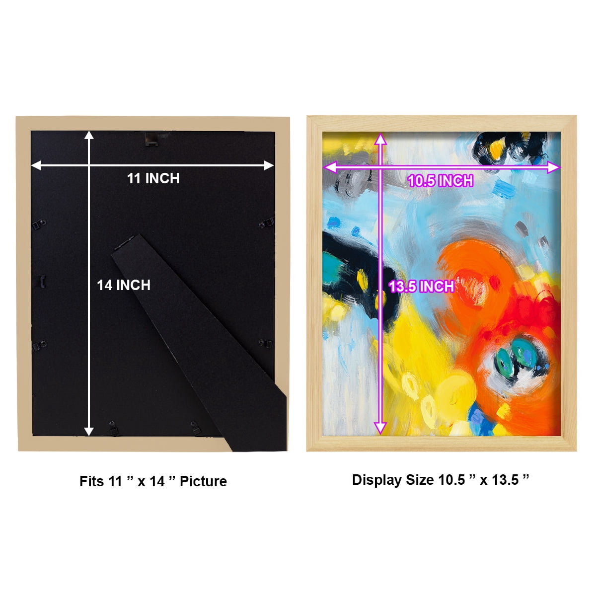 In the Loop II -Framed Print w/glass-Natural Wood