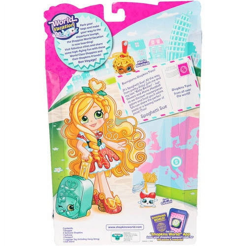 Shopkins Series 8 W Ave 1 Doll Europe Spaghetti Sue Shoppies