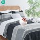thumbnail image 5 of PHF Twin Comforter Set - 2 Piezas Suave Ropa de Cama de rayas Juegos de edredón, carbón de leña, 5 of 7