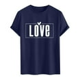 thumbnail image 4 of COSFO Cotton Mens Shirts Casual Stylish Crewneck Funny Valentine's Day Short Sleeve Tops Pullover Vacation Loose Fit Graphic Tees, 4 of 5