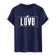 thumbnail image 4 of Tops para hombre, blusas y camisas de cuello redondo y manga corta para hombre. Camiseta/camisa informal de cuello redondo y manga corta con estampado de corazones para hombre. Tops de poliéster para, 4 of 5
