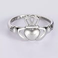 thumbnail image 2 of K-KED Elegant 925 Silver Plated Ring Women Crown Heart Delicate Jewelry Sz 6-10-6, 2 of 6