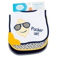 thumbnail image 2 of Luvable Friends Baby Boy Feeder Bibs with Teether 3pk, Blue Lemon, One Size, 2 of 5