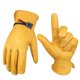 thumbnail image 2 of Par de guantes de trabajo de cuero para hombres - con abrazadera de muñeca esférica y A, 2 of 5