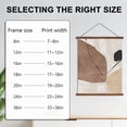 thumbnail image 3 of 2 Set Magnetic Poster Frame,Poster Hanger for Wall,Wooden Poster Frames 16 inch, Teak Wood, 3 of 5
