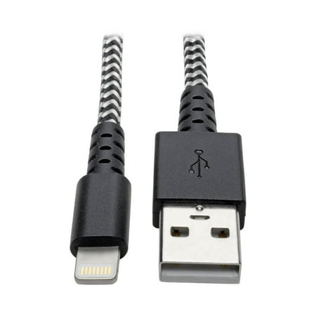UPC: 0037332207302 | Tripp Lite Heavy-Duty USB Sync/Charge Cable with Lightning Connector 3 ft. (0.9 m)