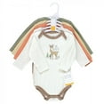 thumbnail image 2 of Hudson Baby Infant Boy Cotton Long-Sleeve Bodysuits, Forest Deer 5-Pack, 0-3 Months, 2 of 7