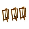 thumbnail image 1 of Portavelas,Soportes integrados para centros de mesa de farolillos de boda,Centros de mesa para bodas: faroles de madera para velas,Farol decorativo de estilo rústico para bodas,Faroles 3 piezas, 1 of 9