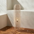 thumbnail image 6 of SAFAVIEH Wilde 50 in. Modern White Washed Rattan Floor Lamp with White Washed Shade, 6 of 11