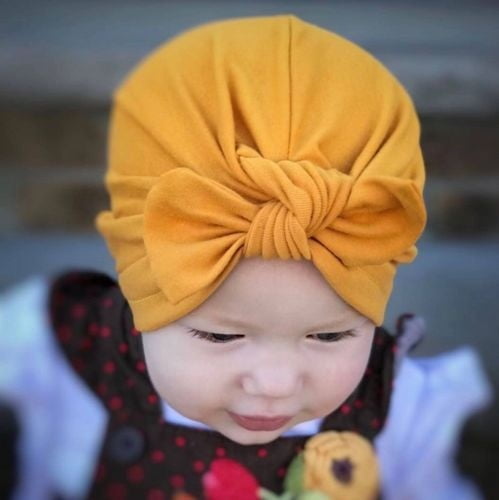 10pcs Soft Flower Newborn Baby Infant Toddler Hats Turban Headbands Headwraps 