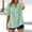 Mint Green, variant on Weikingp Tops For Women Trendy Short Sleeve Shirts For Women Going Out Tops For Women Summer Shirts For Women Womens Basic Tee Shirts Green L