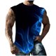 thumbnail image 1 of Hombres Moda Casual Impresión Suéter Cuello Redondo Deportes sin Mangas Tanque, 1 of 5