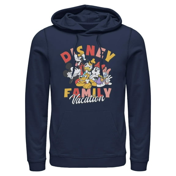 Mens Mickey & Friends Family Vacation Lightweight Hoodie