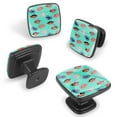 thumbnail image 2 of 4 Pcs Cabinet Handle Drawer Pulls Lips Print Knobs with Screws Square Furniture Office Cabinet Knob Decoration, 2 of 7