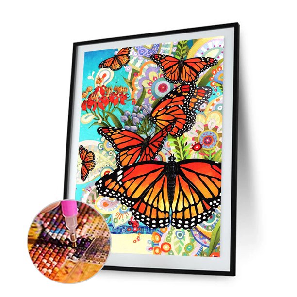 Cuadros Decorativos Mariposa 5D bricolaje ronda completa taladro diamante pintura resina rhinestone Ehuebsd Nuevos Originales