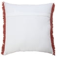 thumbnail image 5 of Laddha Home Designs Power Loomed Solid Cotton Throw Pillow Cover - 20" - Clay Red, 5 of 6