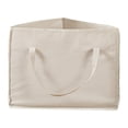 thumbnail image 3 of deevoka Triangle Hanger Storage Bag Hangers Pouch Compact Clothes Hanger Organizer Beige, 3 of 9