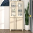 thumbnail image 1 of vidaXL Highboard HAMAR Solid Wood Pine Honey Brown, 1 of 5