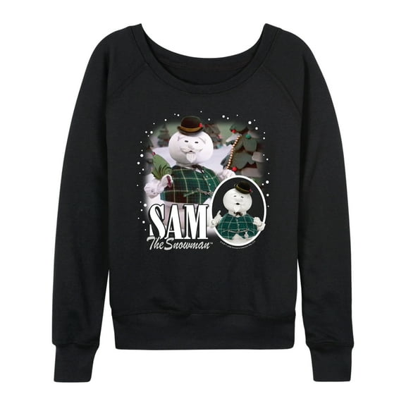Rudolph - Sam The Snowman Bootleg - Women's French Terry Long Sleeve Pullover