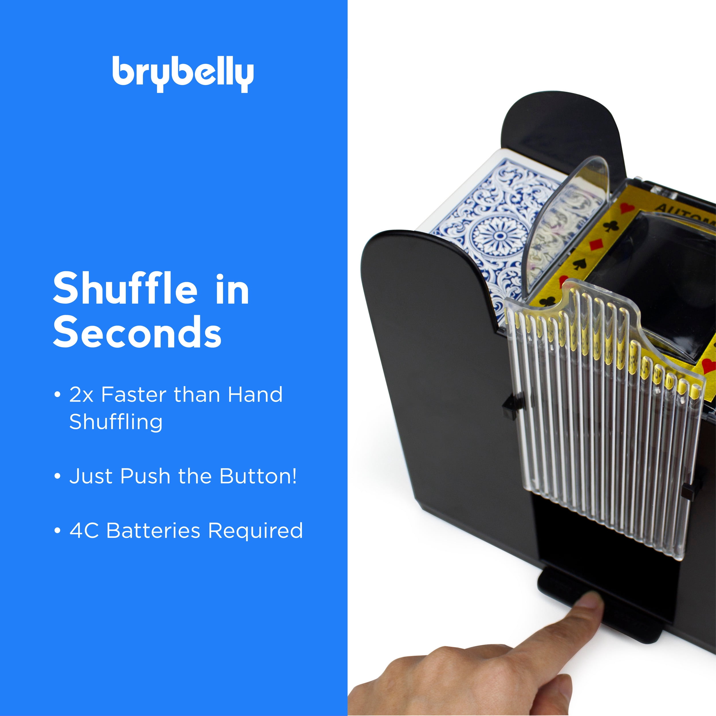 Brybelly Casino 6 Deck Automatic Card Shuffler - Walmart.com