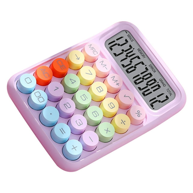 Calculator, Mechanical Keyboard Calculator with Colorful Keycaps, Numeric Keypad and Scientific Functions, for Office and Education, ABS Material
