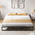 thumbnail image 2 of Tamaño individual marco de cama con cabecero: high-quality metal construction y ergonomic design para comfort, 2 of 8