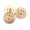 Golden, variant on 5 Pcs Double Circular Buttons Metal Hollow Buttons for Clothing Crafts Accessories
