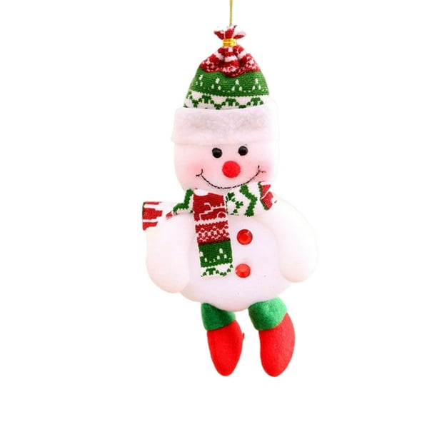 Kearding Adorno de Navidad de Año Nuevo, colgante colgante de Navidad DIY, muñeco de dibujos animados, decoración de fiesta, diseño interior y Kits de decoración para fiestas Muñeco de nieve