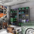 thumbnail image 6 of IKIMI 72"H 5-Tier Metal Garage Shelving, 2500Lbs Heavy Duty Adjustable Garage Storage Shelves for Home, Garage, Basement, 72"H x 35.4"W x 15.75"D, 6 of 7