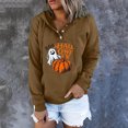 thumbnail image 2 of Gibobby Sudadera con Capucha para Mujer, Sudadera con Capucha de Forro Polar Essentials Sudadera con Capucha para Mujer(Caqui,CH), 2 of 4