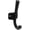 Matte Black, variant on National Hardware N337-912 Powell Angled Hook, 4-15/16", Matte Black