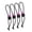 Rose red, variant on 4pcs Fishing Rod Tie Fast Securing Elastic Strap Adjustable Tear Proof For Boats Shore Home Use