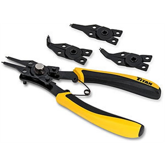 Titan 18402 4-in-1 Combination Internal/External Snap Ring Plier Set TTN-18402